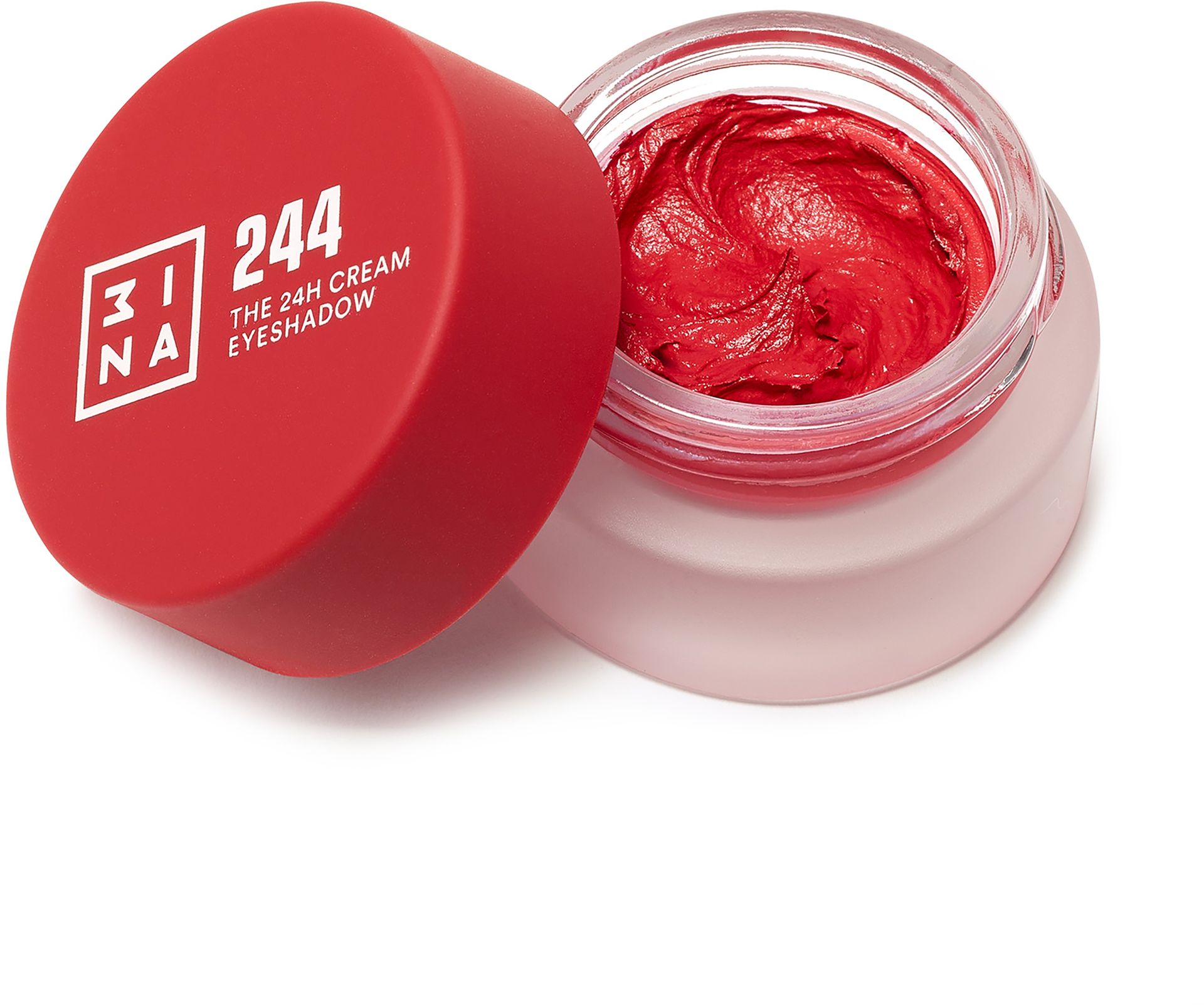 3INA The 24H Cream Eyeshadow 244 Red