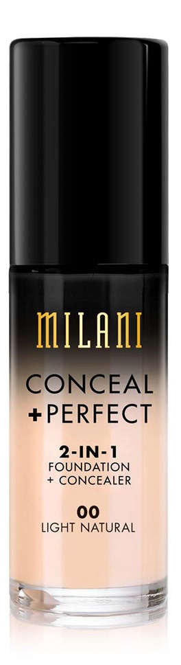 MILANI MILANI - CONCEAL + PERFECT - 2-IN-1 FOUNDATION+CONCEALER - Podkład kryjący do twarzy - 00 LIGHT NATURAL MILPIFLNA