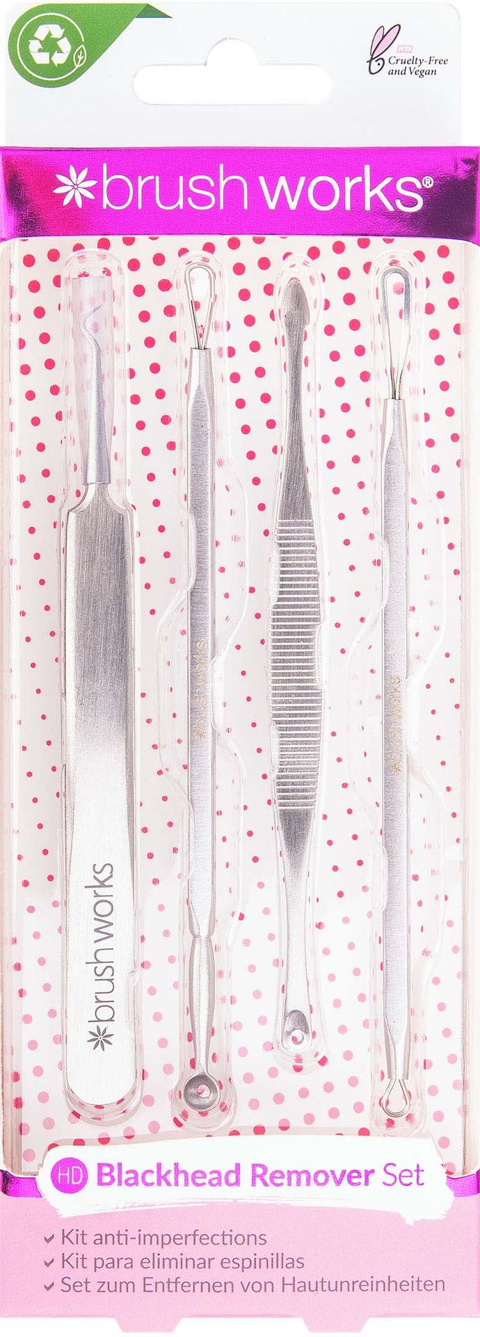 Brushworks Blackhead & Blemish - zestaw do usuwania zaskórników i wyprysków Remover Set