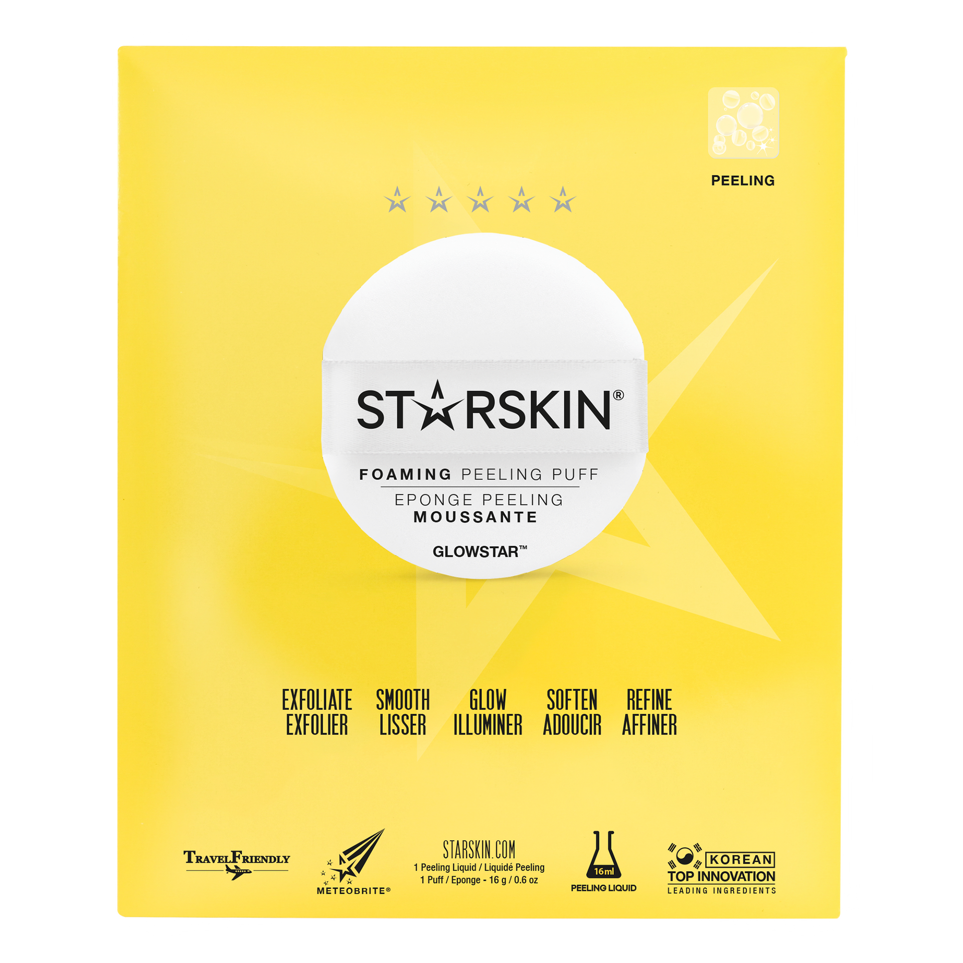 Starskin Peelingi Glowstar Foaming Peeling Perfection Puff Peeling do twarzy