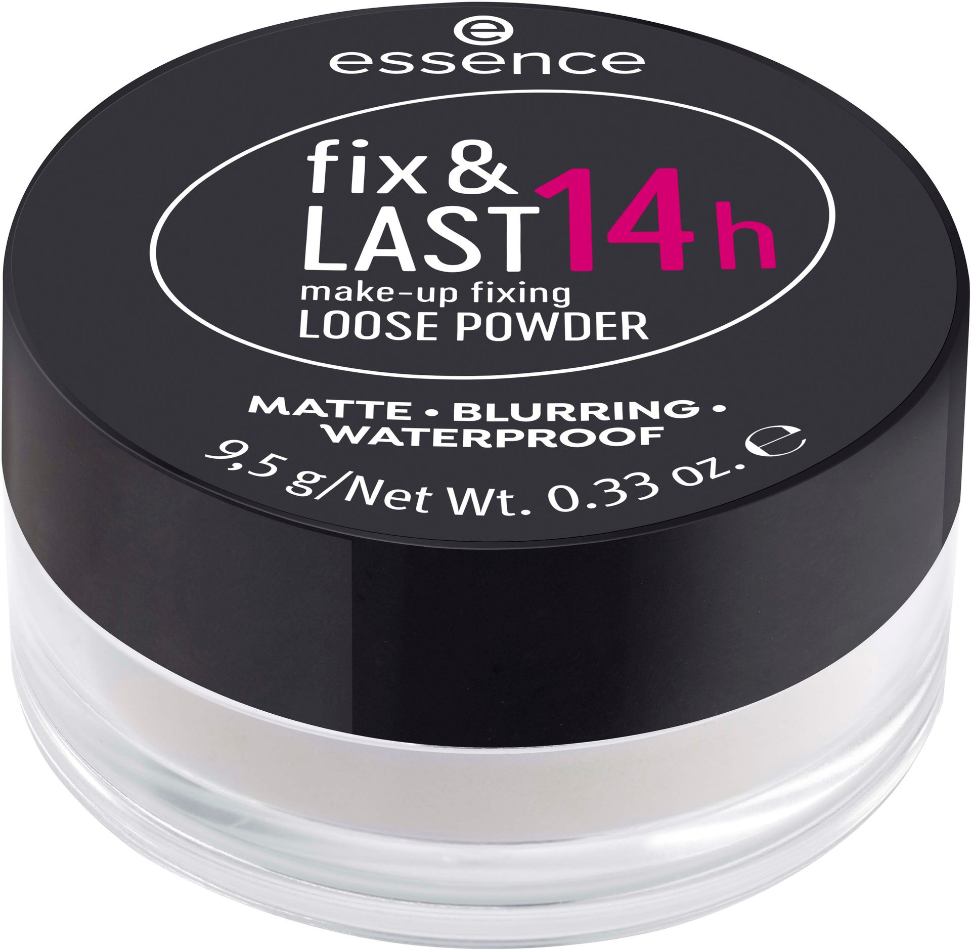 essence essence Fix & Last 14H Make-Up Fixing Loose Powder - puder transparentny 9,5 g