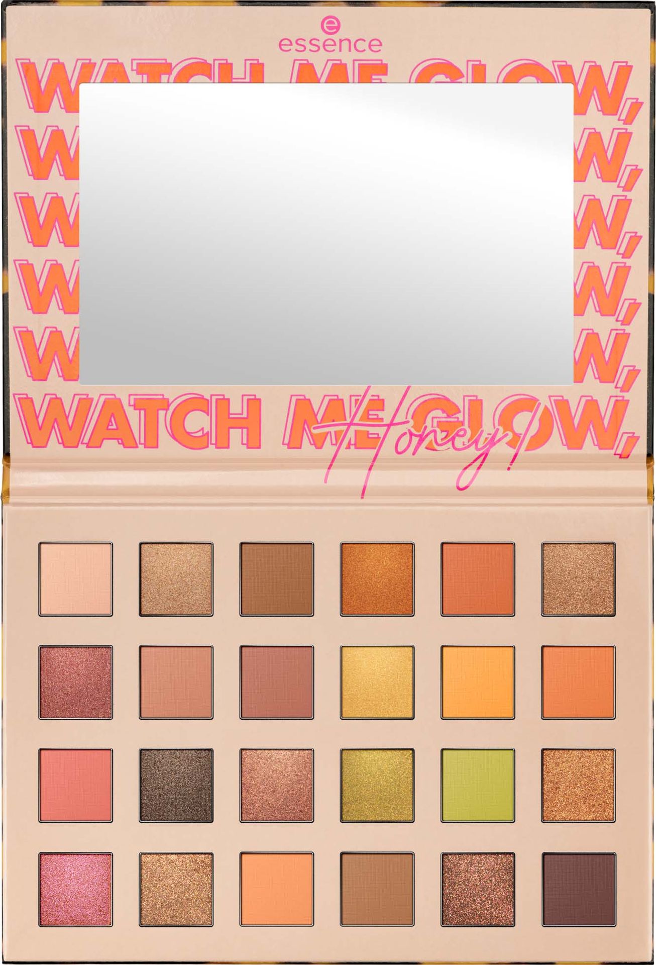 essence essence WATCH ME GLOW, Honey! Eyeshadow Palette - paleta cieni do powiek