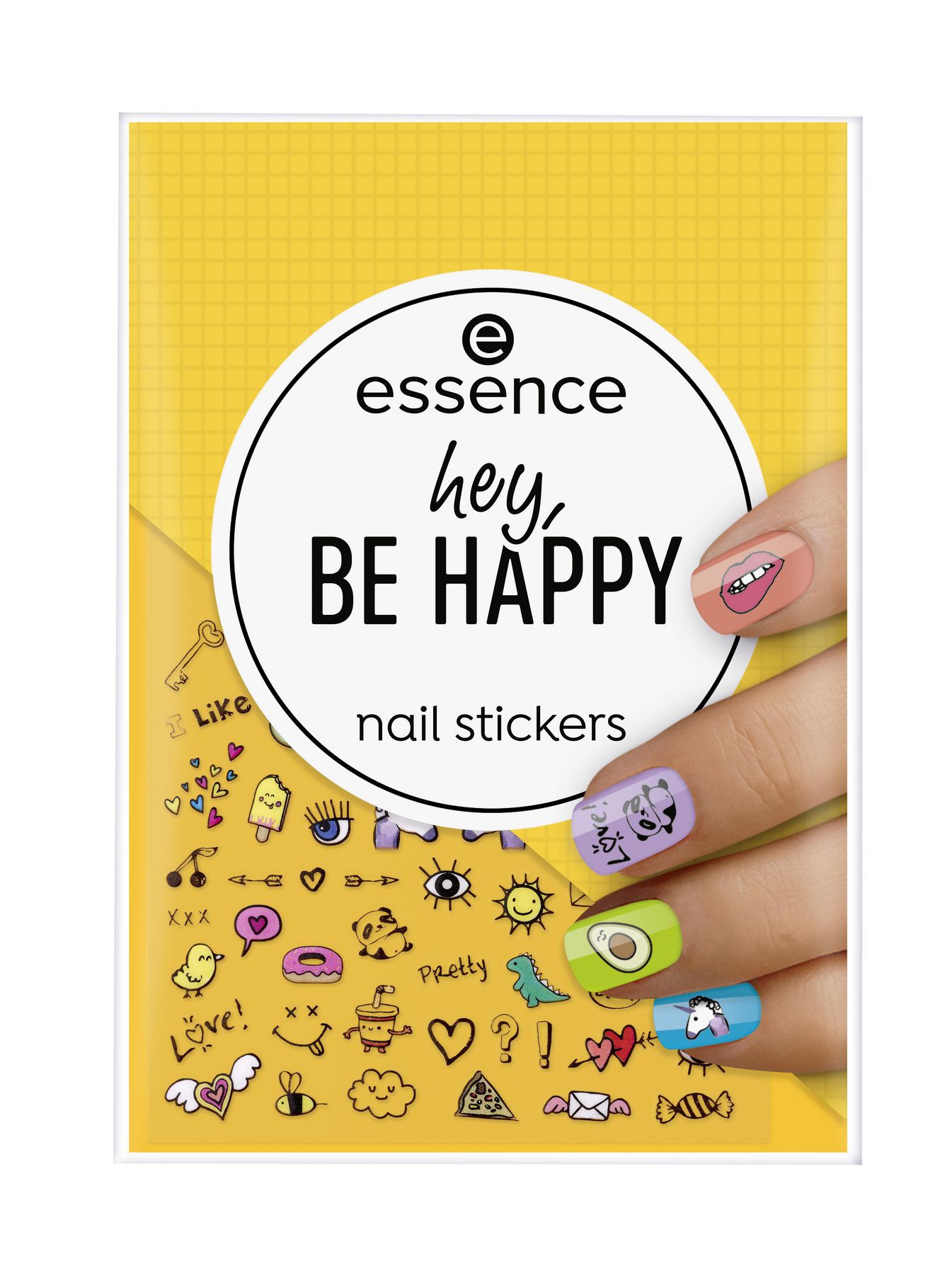Essence Nail Stickers - Naklejki na paznokcie - HEY, BE HAPPY