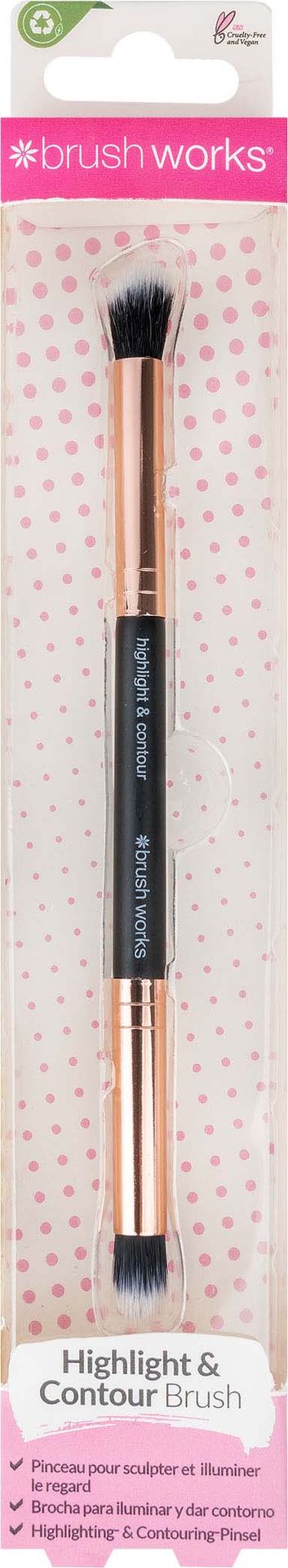 Brushworks pędzel do rozświetlacza Highlight & Contour Brush