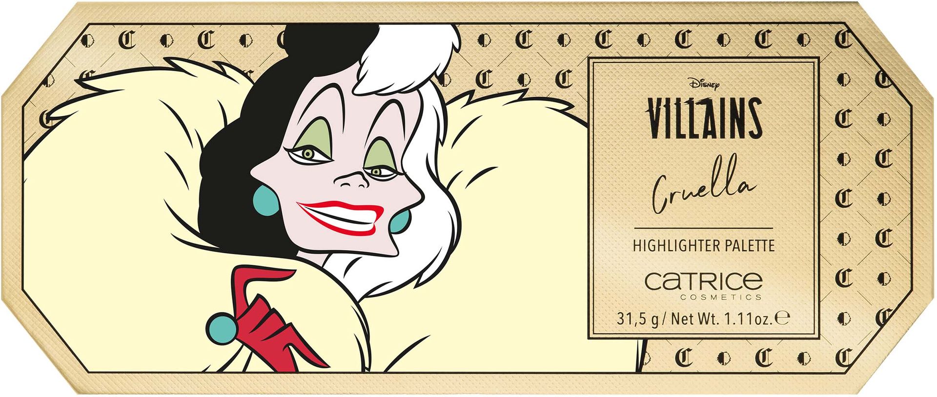 Catrice Disney Villains Disney Villains Highlighter Palette - paleta rozświetlaczy do twarzy Cruella