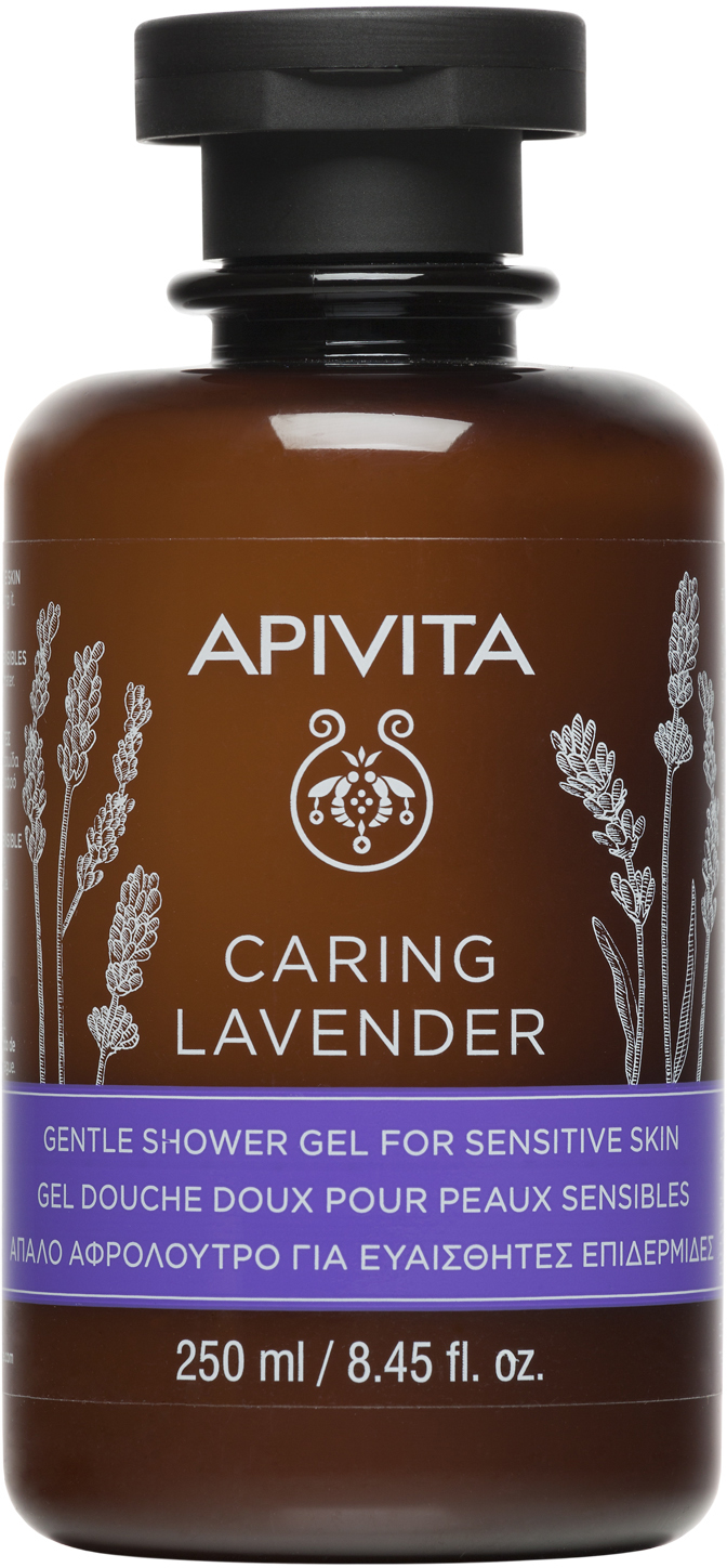 APIVITA Caring Lavender  Gentle Shower Gel for Sensitive Skin with Lavender  250 ml