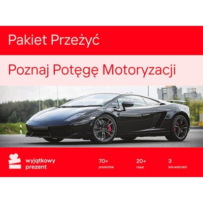 Karta podarunkowa WYJĄTKOWY PREZENT Pakiet Przeżyć - Poznaj Potęgę Motoryzacji