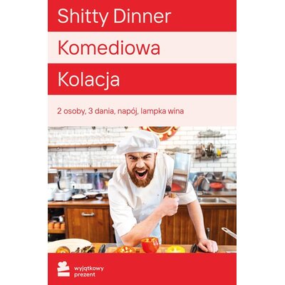 Karta podarunkowa WYJĄTKOWY PREZENT Shitty Dinner - Komediowa Kolacja dla Dwojga