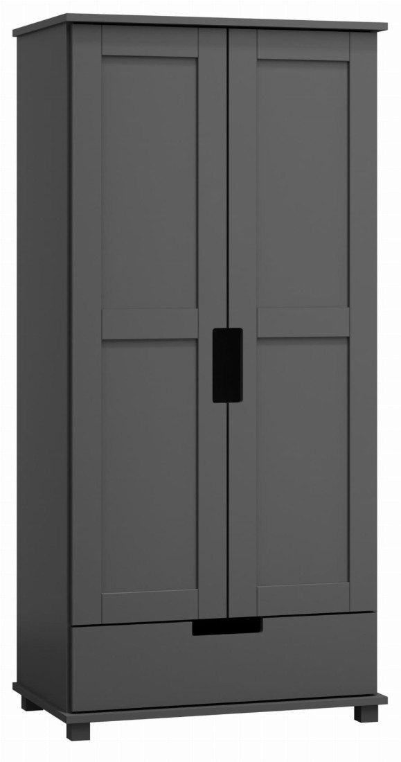 Szafa nr7 Modern 100 wieszak/półki szara