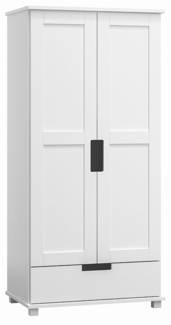 Szafa nr7 Modern 100 wieszak/półki biała