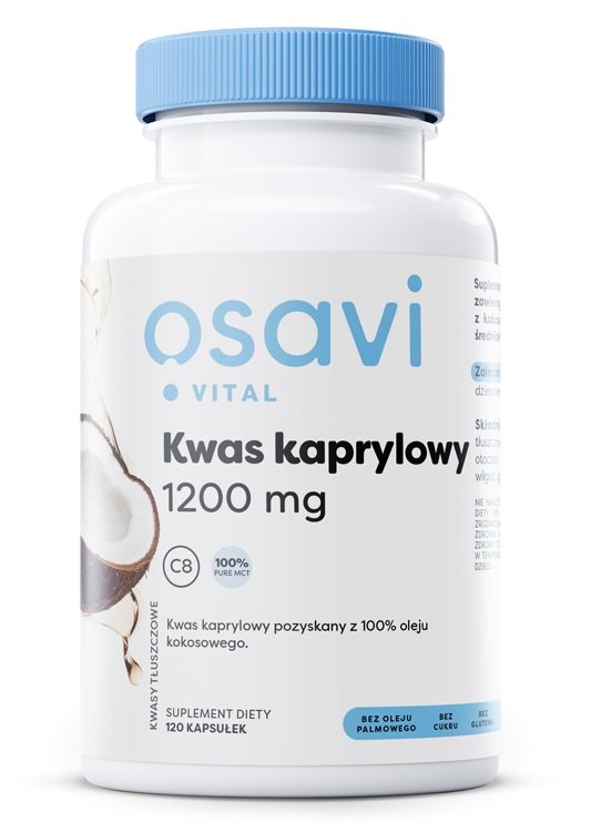 Osavi - Kwas Kaprylowy, 1200mg, 120 kapsułek miękkich
