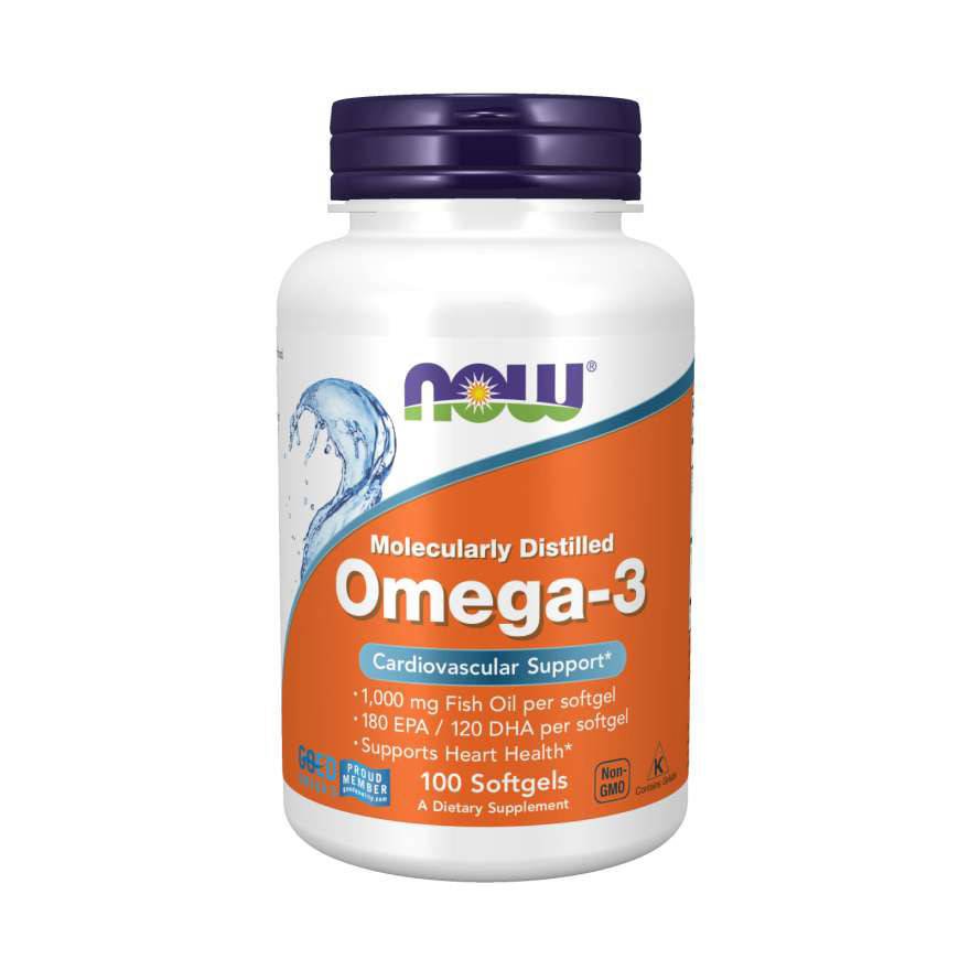 Now Foods OMEGA-3 1000mg 100 veg. kaps. - suplement diety USA