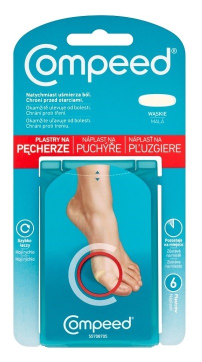 Johnson&Johnson Compeed na pęcherze wąskie 6 szt.