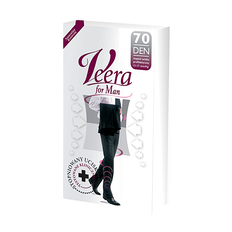 VEERA skarpety meskie 70 DEN czarny 3/L