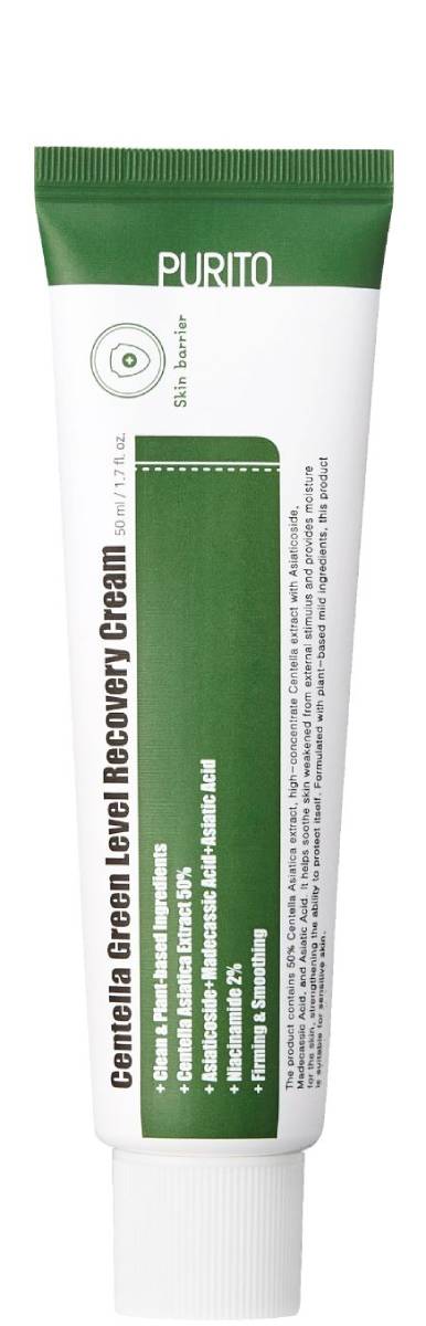 Purito Centella Green Level Recovery Cream Regenerujący krem na bazie wąkroty azjatyckiej 50ml