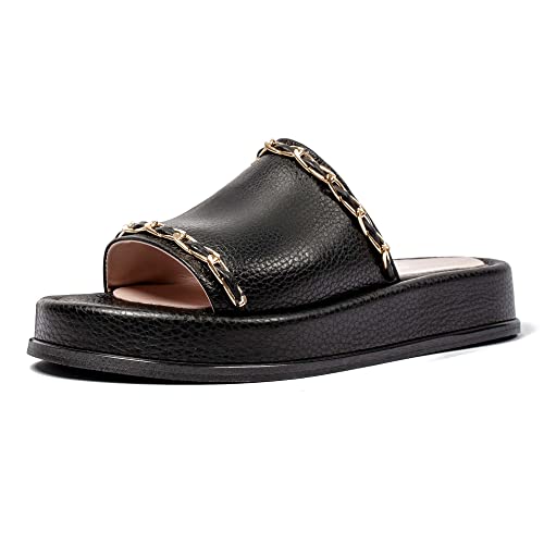 L37 HANDMADE SHOES Sandały damskie Medley, czarny, 38 EU