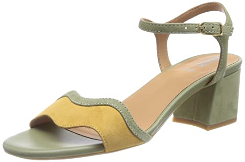 Geox Sandały damskie D New Eeraklia 50, pistacjowe/mustard, 37 EU, pistachio mustard, 37 eu