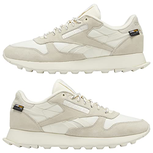 Reebok Klasyczne skórzane trampki męskie, Klasyczna biała klasyczna biała stiukowa, 41 EU