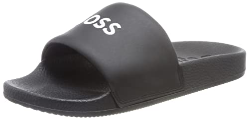 BOSS Męskie klapki Reese Napu Slide, czarne 1, 38 EU, czarny (Black1), 38 EU