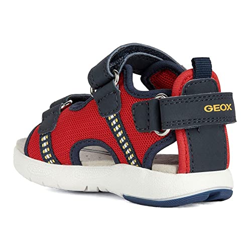 Geox B Multy Boy Sandal, RED/Navy, 25 EU, Red Navy, 25 EU