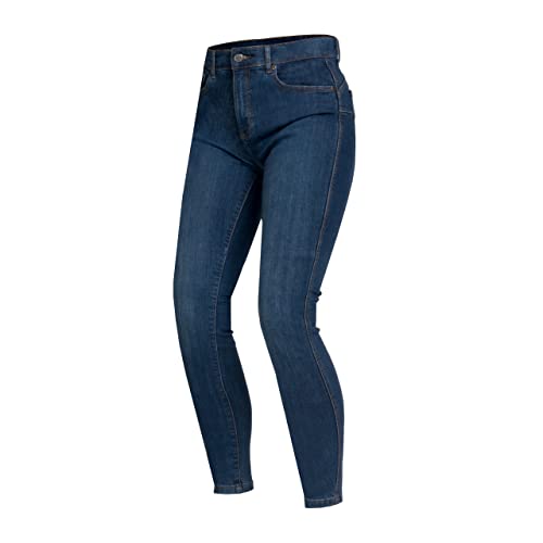 OZONE MOTO Striker Lady dżinsy motocyklowe dla kobiet, Flying Bats, ochraniacze na kolana, wkładki Kevlar Dupont, 5 kieszeni, slim fit