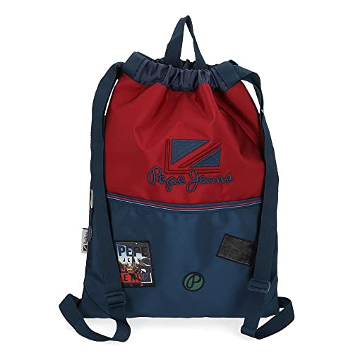 Pepe Jeans Chest plecak z zamkiem błyskawicznym, czerwony, 33 x 44 cm, poliester