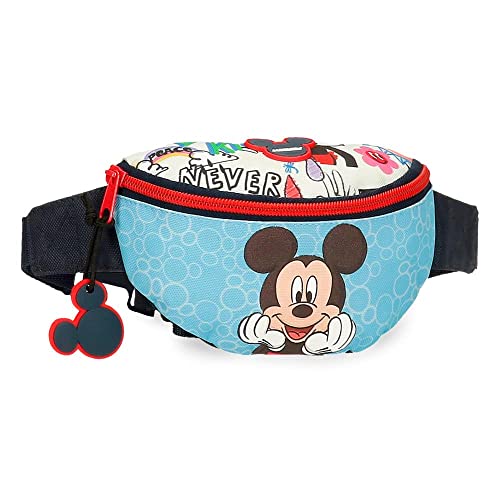 Disney Mickey Be Cool Niebieski 27x11x6,5 cms Poliester, niebieski, Riñonera, Fajka