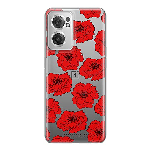 ERT GROUP etui na telefon Oneplus NORD CE 2, case oryginalny i oficjalnie licencjonowany przez Babaco, wzór Flowers 018, optymalnie dopasowane, plecki z TPU częściowo przeźroczyste