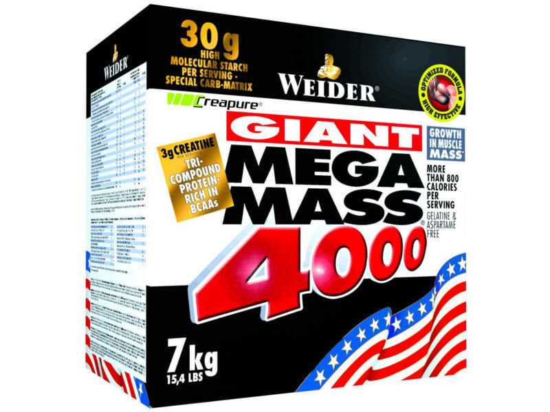 Weider Mega Mass 4000 7000 G Gainer Truskawkowy (WEI/001#TRUSK)