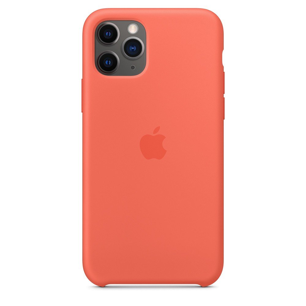 Silikonowe etui APPLE do iPhone 11 Pro Max, mandarynkowy
