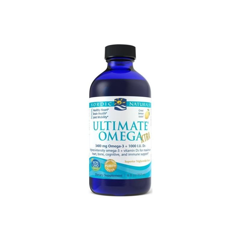 Ultimate NORDIC NATURALS Omega Xtra 3400mg 237ml Cytryna