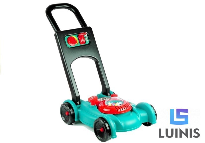 Lean Toys Zestaw ogrodnika kosiarka kask kanister