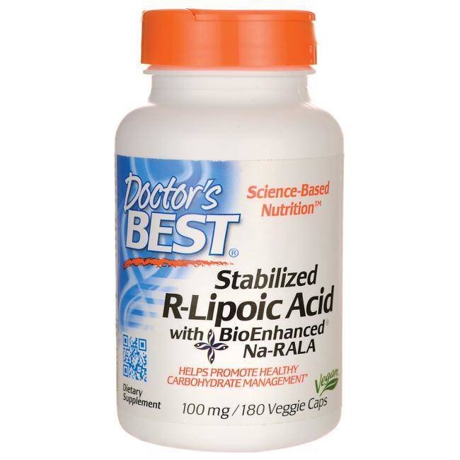 Doctor's Best R-Lipoic Acid with BioEnhanced Na-RALA (180 kaps.)