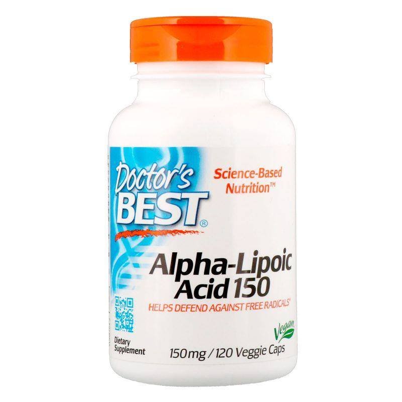 Doctor's Best ALA - kwas alfa liponowy 150 mg (120 kaps.)