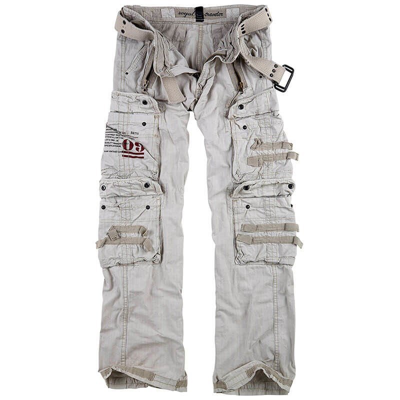 Surplus Spodnie Bojówki Royal Traveler Białe - XL