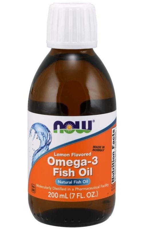 Zdjęcia - Witaminy i składniki mineralne Now Omega-3 olej z ryby smak cytrynowy 200ml  ( Foods)