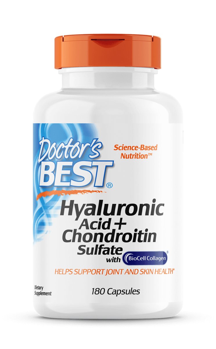 Doctor's Best Hyaluronic Acid + Chondroitin Sulfate with BioCell Collagen (180 kaps.)