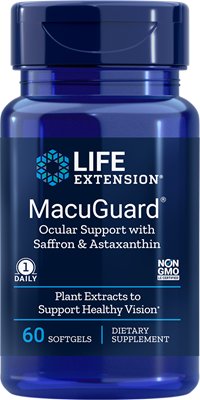 Life Extension Sklep Life Extension MacuGuard Ocular Support with Saffron & Astaxanthin 60 softgels