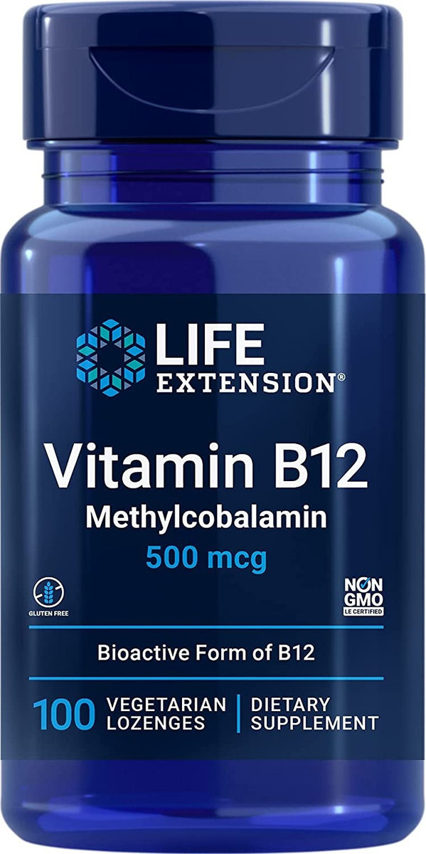 Life Extension Witamina B12 Metylokobalamina 500 mcg, 100 tabl.