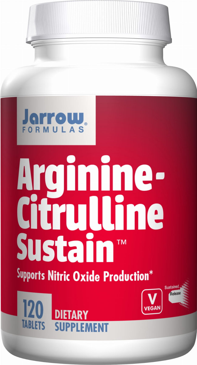 Arginina + Cytrulina Arginine-Citrulline Sustain 120 tabletek JARROW FORMULAS 790011290728