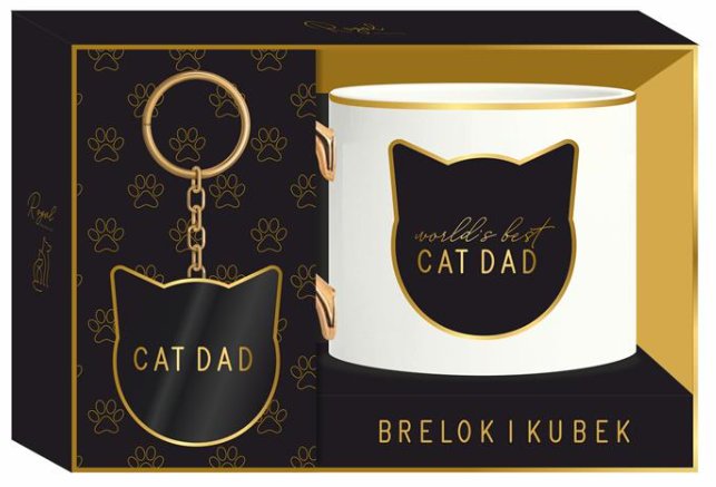 Be Happy, Brelok I Kubek, Royal Cat Dad, Czarny