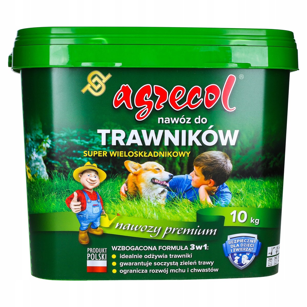 Agrecol Nawóz do Trawników Wieloskładnikowy 10 kg