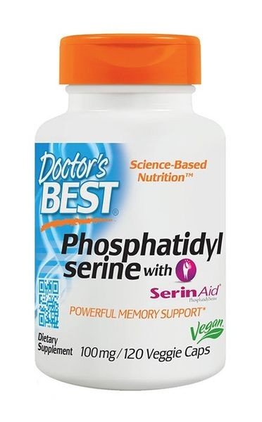 Phosphatidyl Serine Fosfatydyloseryna 100 mg 120 kapsułek Doctor's Best 1036543177