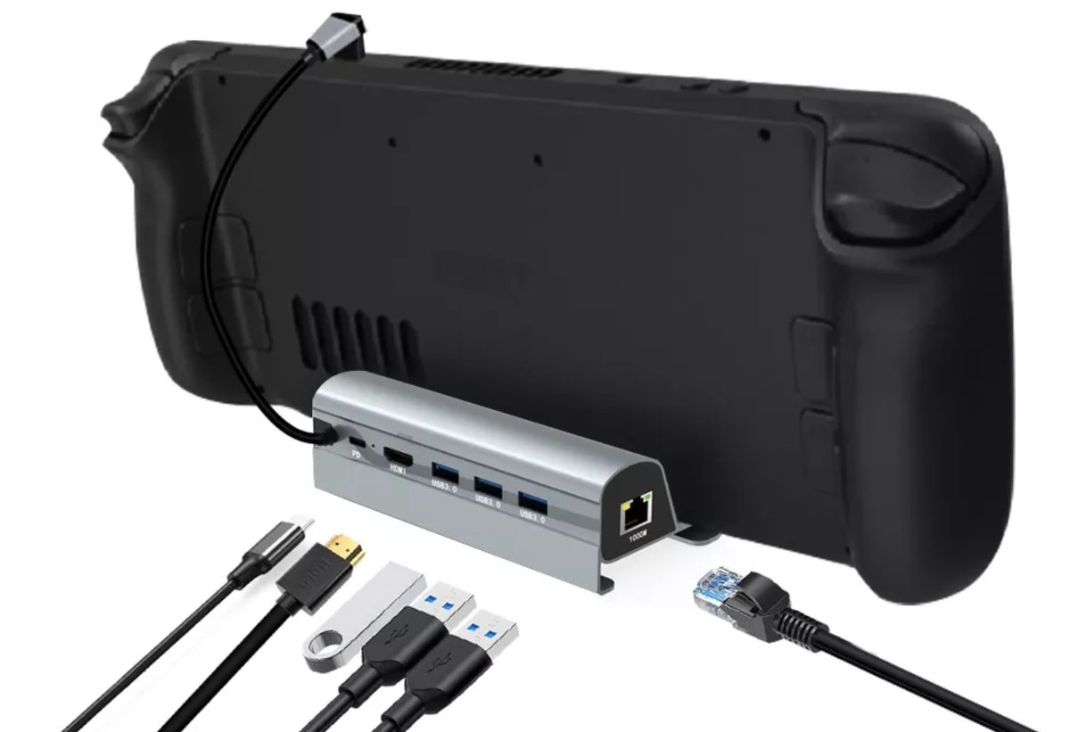 Hub Usb-C Do Steam Deck Hdmi 4K 60Hz Usb 3.0 Pd