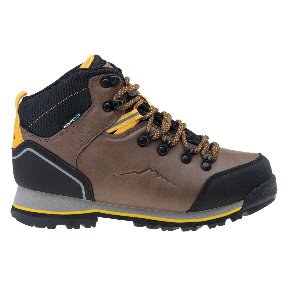 ELBRUS Dziecięce Buty casual ELBRUS TANER MID WP TEEN 4201-BROWN/BLK