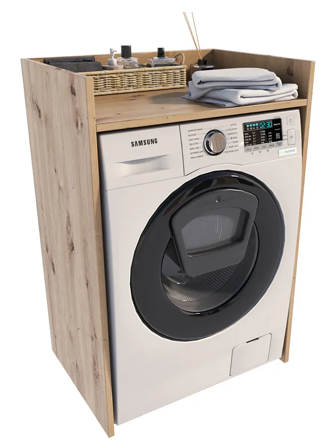 Szafka Łazienkowa Nad Pralkę Dąb Artisan H4-T22