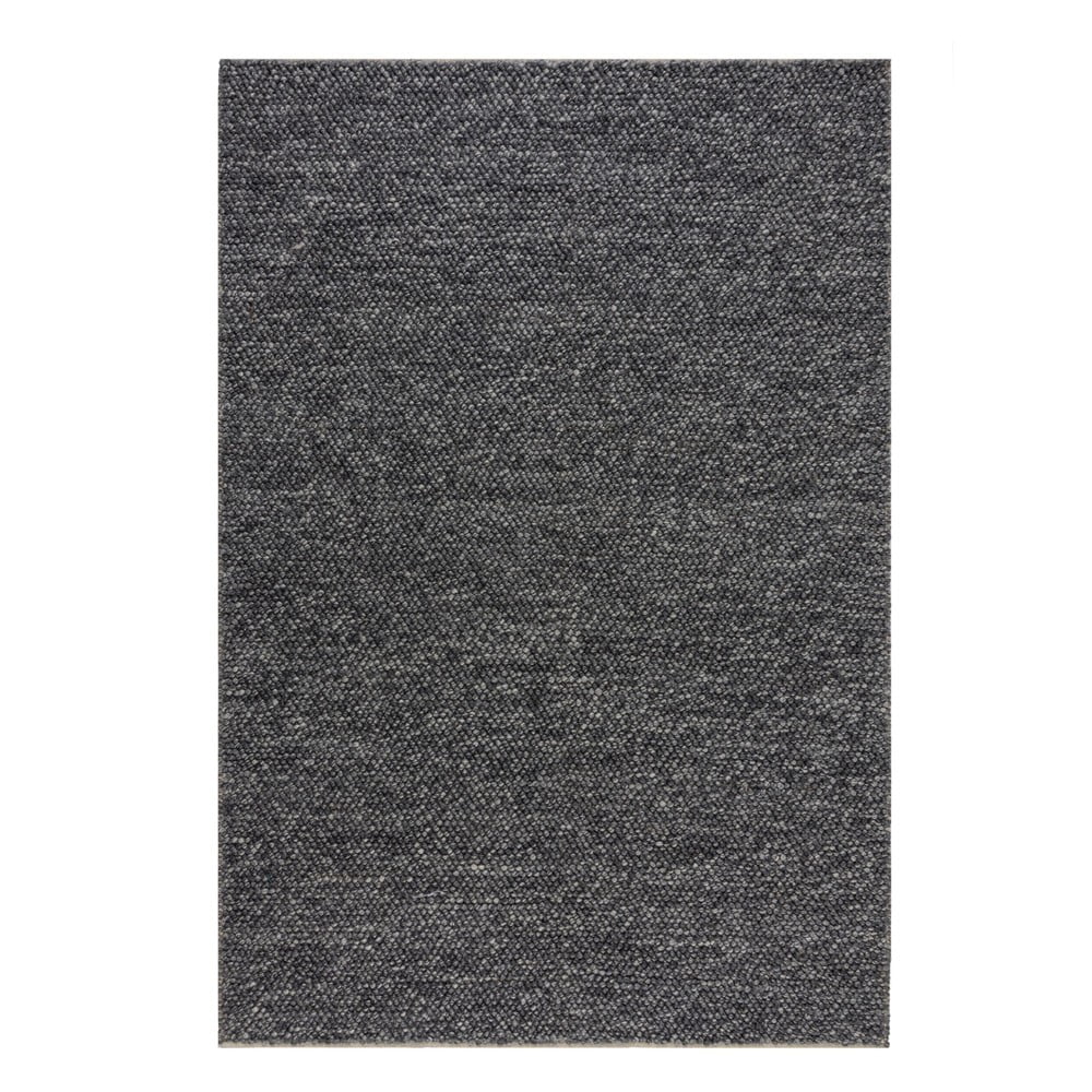 Ciemnoszary dywan wełniany Flair Rugs Minerals, 160x230 cm