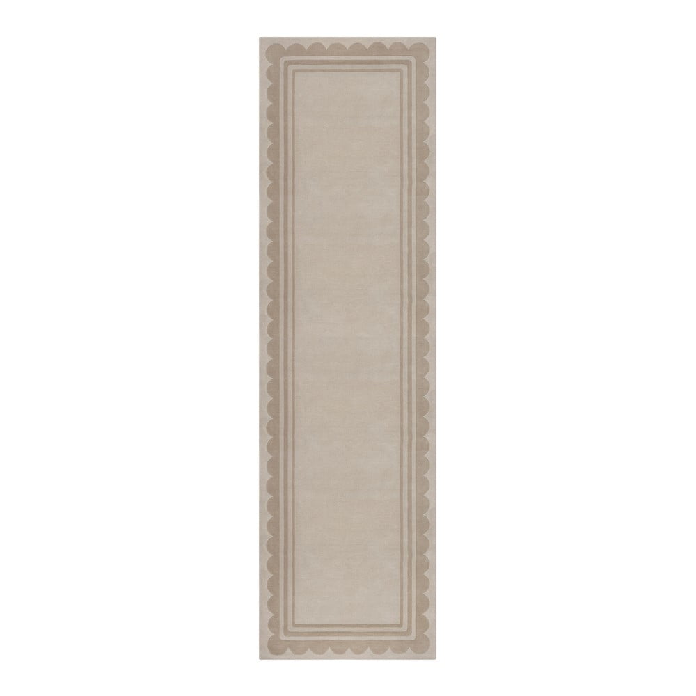 Chodnik w naturalnym kolorze 230x80 cm Scallop – Flair Rugs