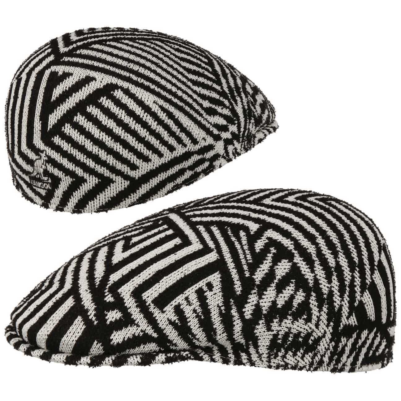 Kaszkiet Virtual Grid 507 by Kangol, czarno-biały, M (56-57 cm)