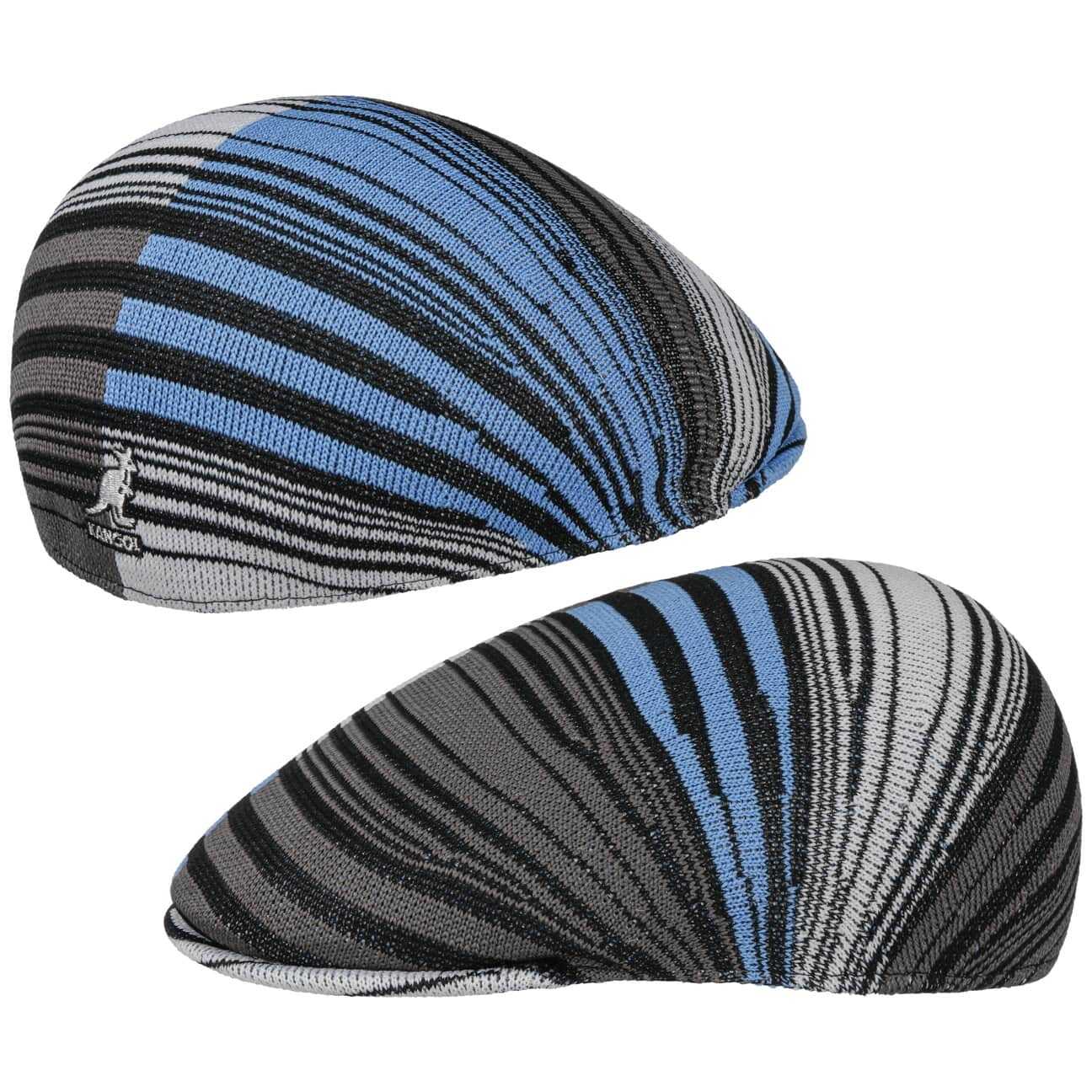 Kaszkiet Digital Stripes 507 by Kangol, szaro-niebieski, M (56-57 cm)